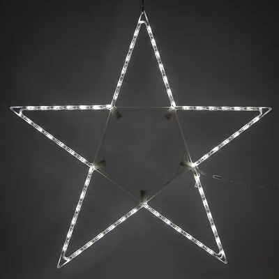 48” 5-Pt Folding Star Decoration Cool White LED Lights Outdoor Christmas Decor • $75.95