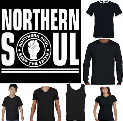 NORTHERN SOUL T-SHIRT Tamla Motown 2Tone Ska MOD Scooter Stax Records Dance Top • £10.99