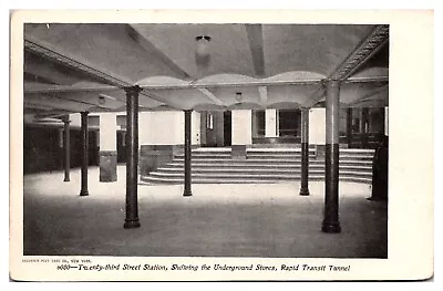 Antique 23rd Street Station Underground Stores Rapid Transit NYC NY Postcard • $5.99