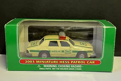 2003 Mini Hess Truck Miniature Police Patrol Car NEW • $5