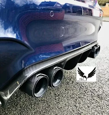 Bmw M Performance Carbon Fibre Exhaust Tip M2 M3 M4 M5 M6 F80 F82 Black 4 Tips • £169.99