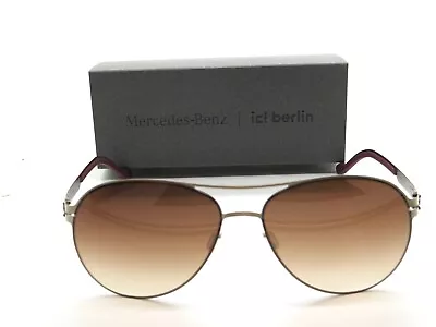 IC BERLIN Mercedes Benz MB 02 Bronze/Brown Gradient Aviator 58mm Sunglasses • $256.49