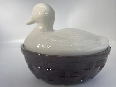 Vintage McCoy Duck On A Basket Canister/cookie Jar • $45