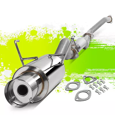 Stainless 4  Tip Catback Muffler Exhaust 01-05 For Civic Ex 2/4-dr Em2 Es1 Ep3 • $140