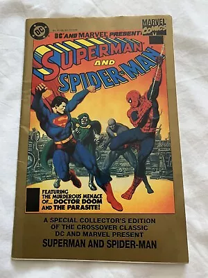 DC And Marvel Present Superman Vs Spiderman 1995 Treasury Edition Reprint VG/FN • £25