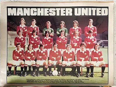 £2.99 • Buy SHOOT FOOTBALL MAGAZINES X 2 - Manchester United Colour Poster 1973 - 1974