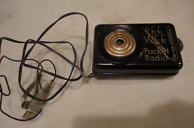 Vintage Pee Wee Pocket Radio Crystal Set 1956 • $60