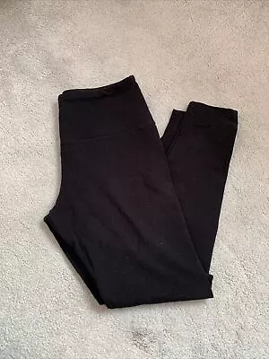 Very Size 12 Black High Waisted Tummy Control Leggings - Full Length Excellent • $12.43