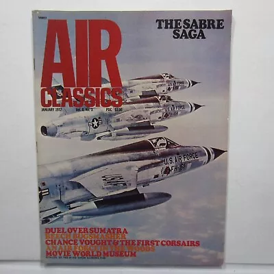 Air Classics Jan 1972 Vol 8 No 3 F-86 Sabre Sumatra Bugsmasher Cobra • $12.25