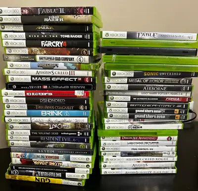 Massive Lot Of Xbox 360 Games/ You Pick The Game/tested/ Please Read Discription • $4.40