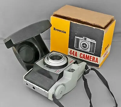 Kodak 44 A Brownie Instamatic 127 Roll Film Camera + Attached Cover + Box  • £3