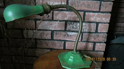 1930's Industrial Bench Desk Table Lamp Cast Iron Arnold Mfg Co. • $115
