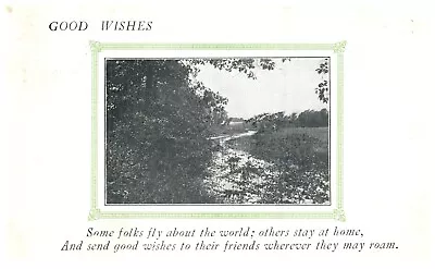 Landscape Greetings Posted Mercer PA Stamp C1923 Antique Postcard-Q2-52 • $4.99