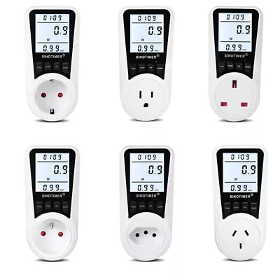 Digital Energy Meter Wattmeter Wattage Electricity Power Meter Measuring Outlet • $19.69