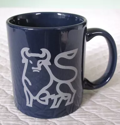 Merrill Lynch Bull Logo Wall Street  Blue Ceramic 8 Oz. Coffee Mug Cup Greenback • $14.97