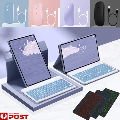 $47.48 • Buy For IPad 7/8/9/10th Air 10.9 Pro 11 Backlight Keyboard Mouse Case Leather Cover 