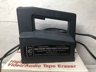 Radio Shack Realistic (44-233A) High Power Video/Audio Tape Eraser Original Box • $33