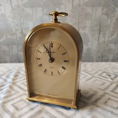 Vintage Metamec Arched Gildbrass Quartz Carriage Clock Repair 10x16x7cm • £14.99