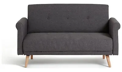 Habitat Evie Fabric 2 Seater Sofa In A Box - Charcoal • £274.99