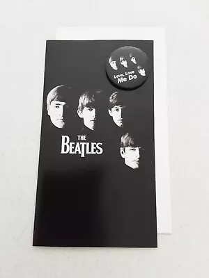 The Beatles With BONUS BADGE - Gift Card - New - FREE POSTAGE • $9.99