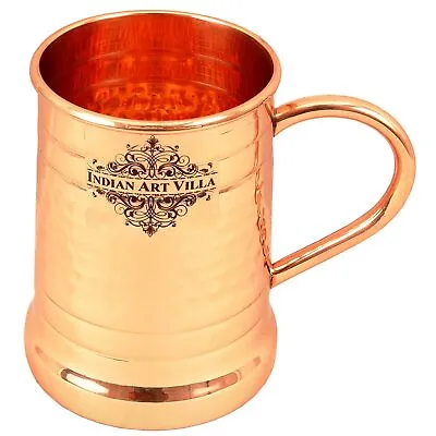 Hammered Pure Copper Big Moscow Mule Mug Cup Drinkware & Barware Hotel 600 ML • $62.10