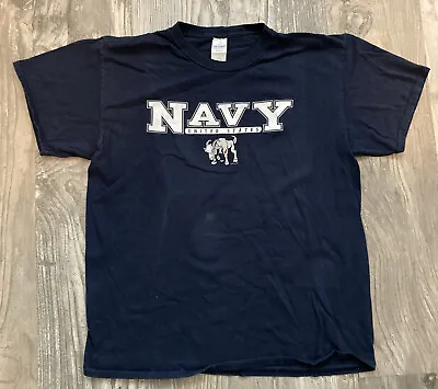 United States Navy  With “billy Goat “ Logo Men’s Size Large Tee Shirt By Gildan • $4.75