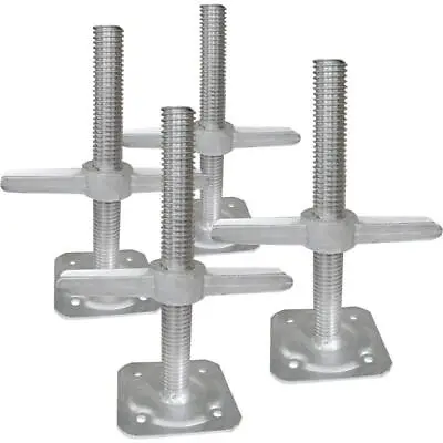 MetalTech Scaffold Leveling Jack 12  Fully Adjustable Galvanized Steel (4-Pack) • $89.45
