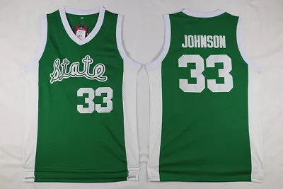 Magic Johnson #33 Jersey Michigan State Spartans Basketball Team - Sizes : S-4XL • $48.90