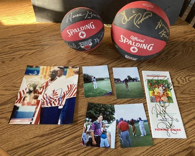$50 • Buy Lot Of Michael Jordan Signed Basketballs Photos Celebrity Golf