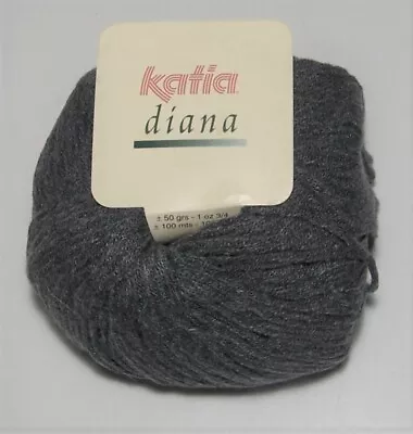 LOT Of 10 Balls Of Katia DIANA Angora Blend Knitting Yarn Color #13 GREY • $28