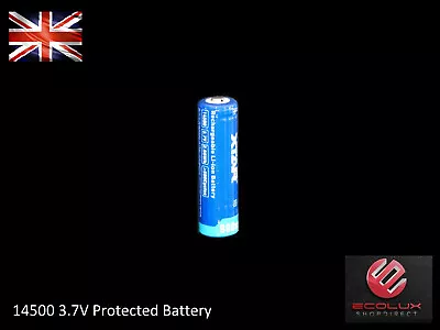 Xtar 14500 800mAh 3.7V Battery Rechargeable Protected Torch Light XTAR Batteries • £5.29