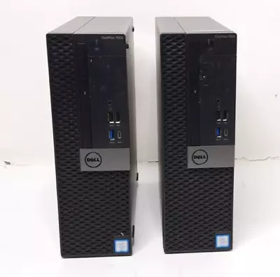 LOT OF 2 Dell OptiPlex 7050 Desktop SFF PC Intel Core I5-7500 3.4GHz 8GB No HDD • $42