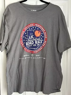 ATLANTA PEACHTREE ROAD RACE 2018 T-SHIRT ADULT SIZE L Mizuno Performance • $14.99