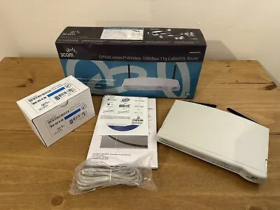 3Com 3CRWER200-75 OfficeConnect Wireless 11g Cable / DSL Router Fast Free UK P&P • £22.99