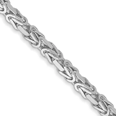 14K White Gold 24 Inch 2mm Byzantine With Lobster Clasp Chain Necklace 17.67g • $2520