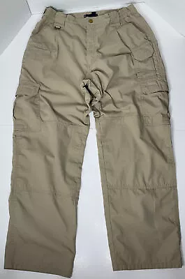 5.11 Tactical Pants 34x30 Ripstop Tactical Series RN 109614 Cargo Khaki Beige • $16.99