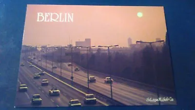 £0.87 • Buy Beautiful Older Art Postcard Berlin West City Highway In Evening Red Ungel. Um 1980 Bg35