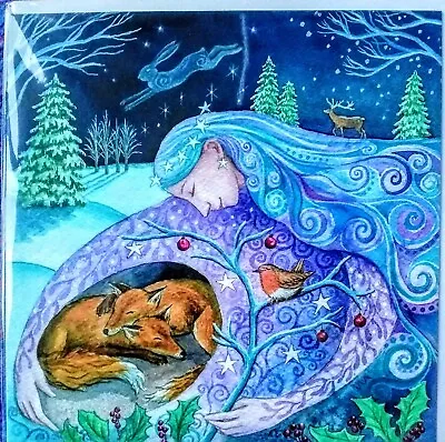 Wendy Andrew Pagan Greetings Card Mother Daughter Yule Solstice Christmas Hare • £2.49