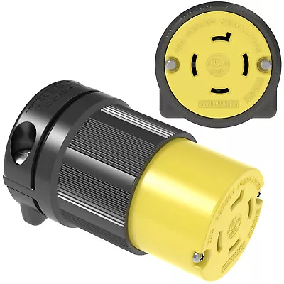 HJP-2413 L1420R 20A 125/250V Twist Lock Female Connector Plug 4 Prong L14-20C • $13.97