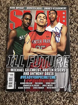 Anthony Davis Michael Kidd-gilchrist Dual Signed Official Nba Slam Magazine Coa • $199.99