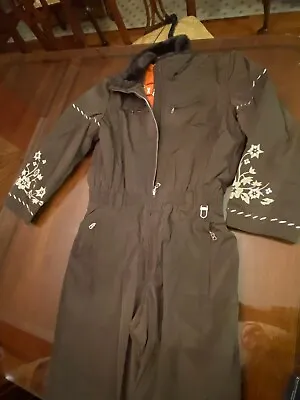 Vintage Bogner Ladies 1 Pc Ski Outfit-size 12-55  In Length W/ Detachable Hood • $150