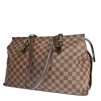 LOUIS VUITTON Chelsea Shoulder Tote Bag Damier Leather BN France N51119 32SH535 • $368