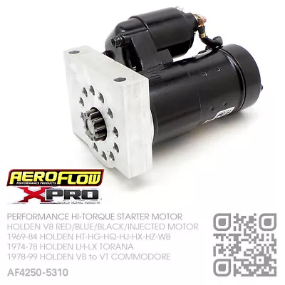  Aeroflow Starter Motor V8 Injected 304/355 [holden Vn-vp-vq-vr-vs-vt Commodore] • $287.44