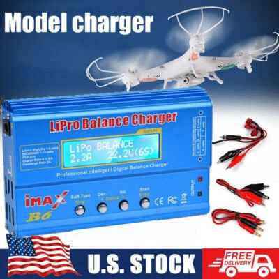 $32.25 • Buy For IMAX B6 AC 80W Digital LCD RC Lipo LiFe NiCD Battery Balance Fast Charger US