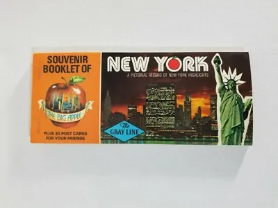 Vintage New York Souvenir Booklet Of 20 Postcards Classic Scenes • $9.75
