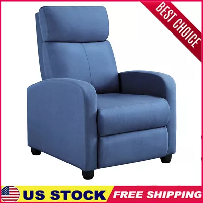 Recliner Chair Padded Seat Wood Frame W/ Footrest Living Room Bedroom Office US • $127.68