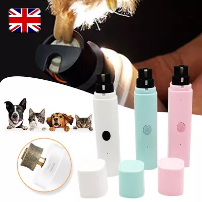 Quiet Electric Pet Nail Grinder Safe Trimmer Grooming Care Tool For Dog Cat Paws • £7.99