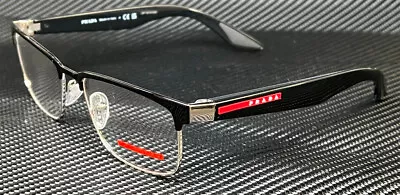 PRADA LINEA ROSSA PS 51PV 1AB1O1 Shiny Black Men's 56 Mm Eyeglasses • $181.44