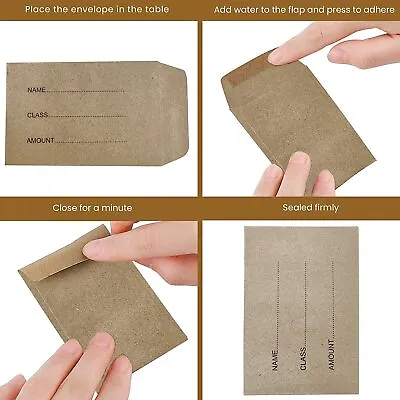 80 Money Wallets Envelopes 70x105mm Printed Wage Petty Cash Dinner Money Wallets • £5.99