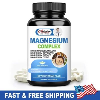 Magnesium Complex Capsules- Taurate Citrate Malate Oxide For Muscle & Bone • $12.96